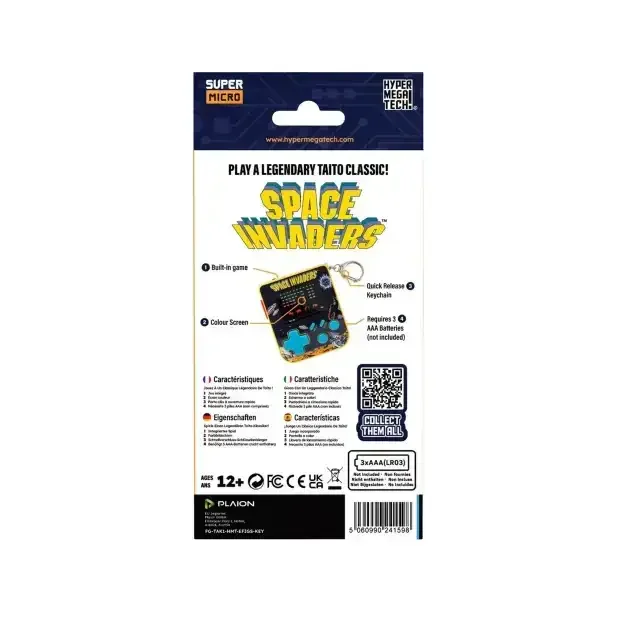 Evercade - Super Micro - Space Invaders Retro Mini Console - Mini Konsola Retro Brelok