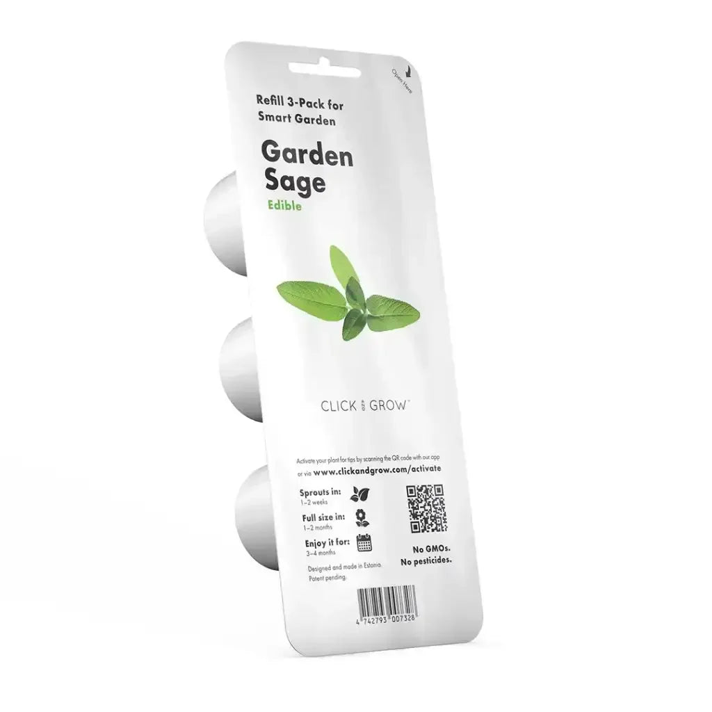 Click & Grow - Smart Garden Refill Garden Sage - Starter do Uprawy z Nasionami - Szałwia Lekarska