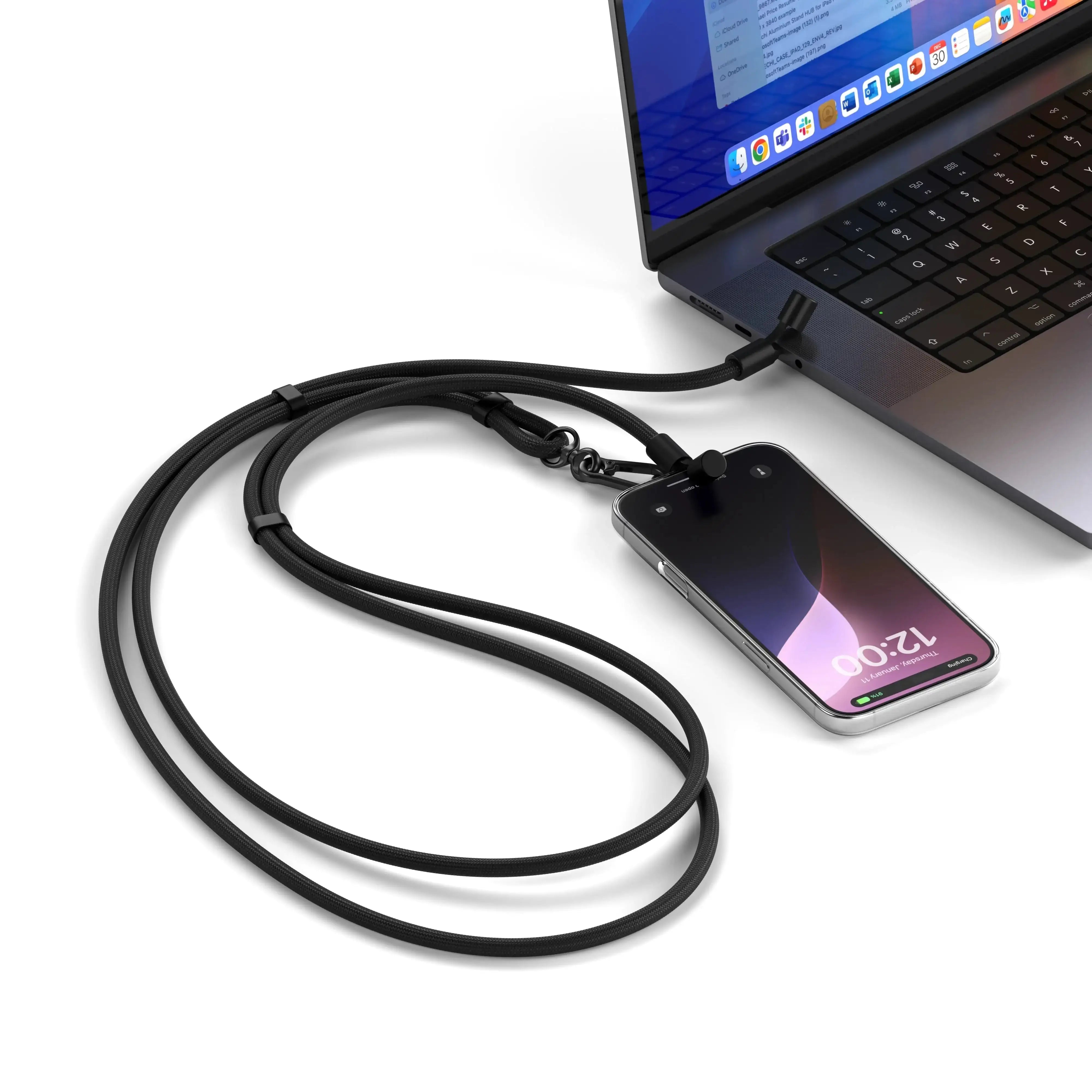 Satechi - OntheGo™ USB-C Lanyard Cable - Smycz z Kablem 2 w 1 USB-C