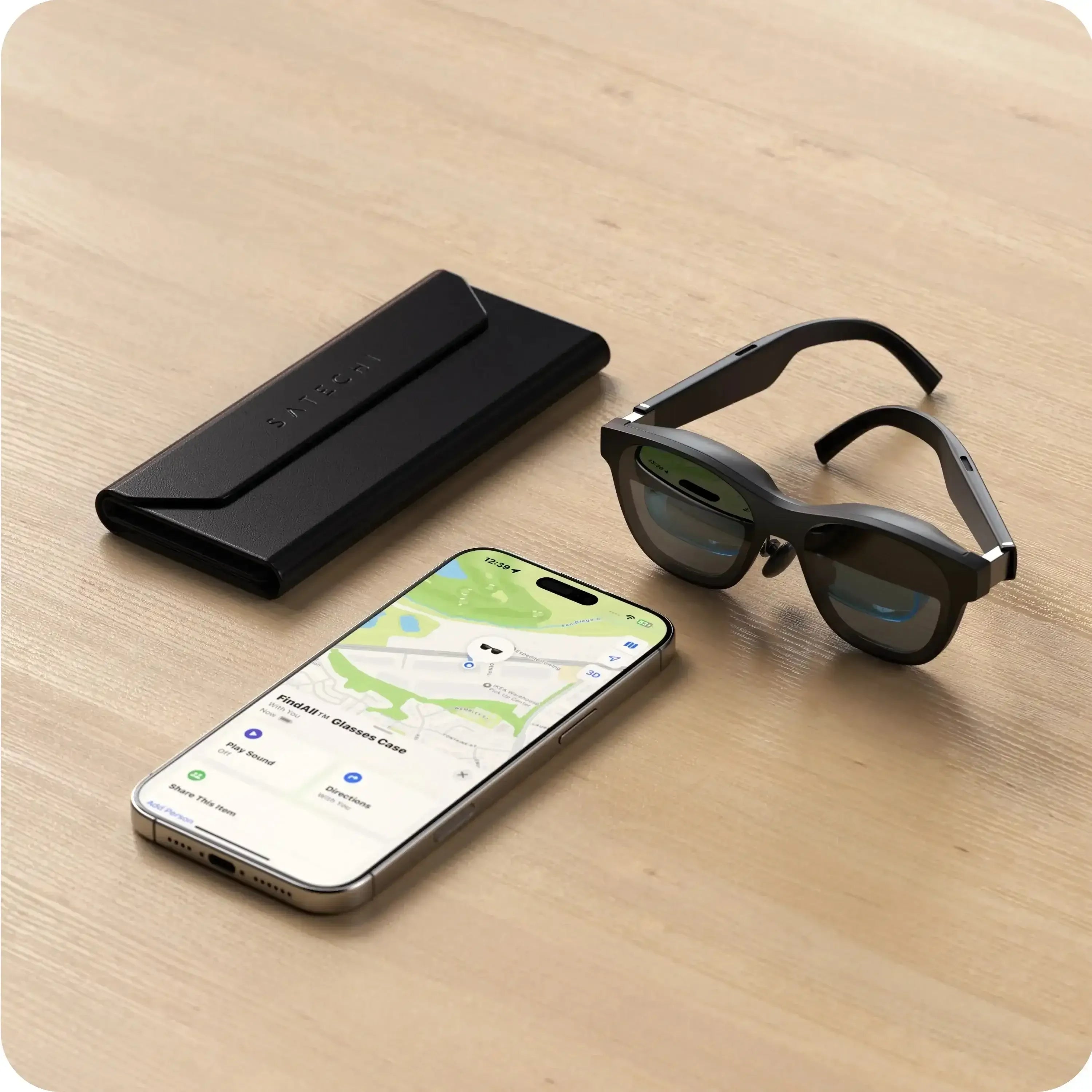 Satechi - Vegan-Leather FindAll™ Glasses Case - Etui na Okulary z Apple FindMy