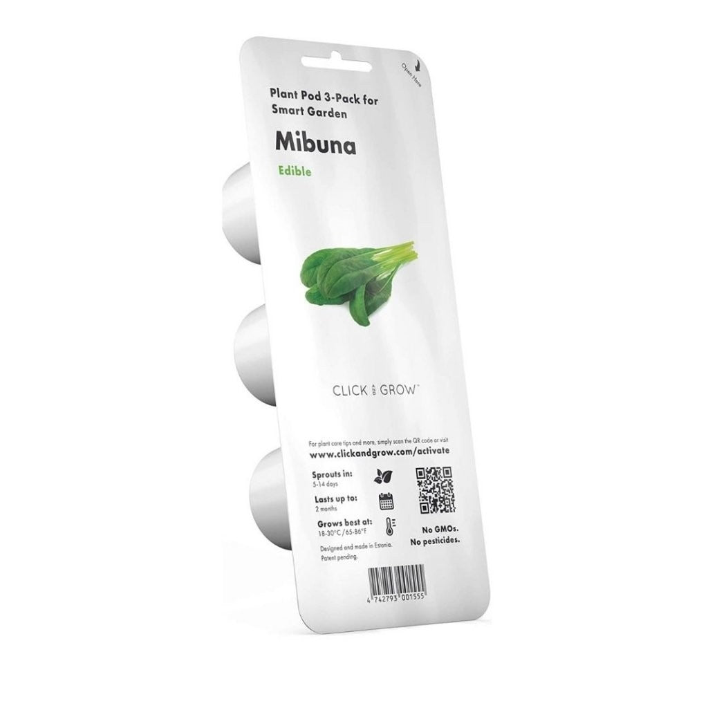 Click & Grow - Smart Garden Refill Mibuna - Starter do Uprawy z Nasionami - Kapusta Mizuna