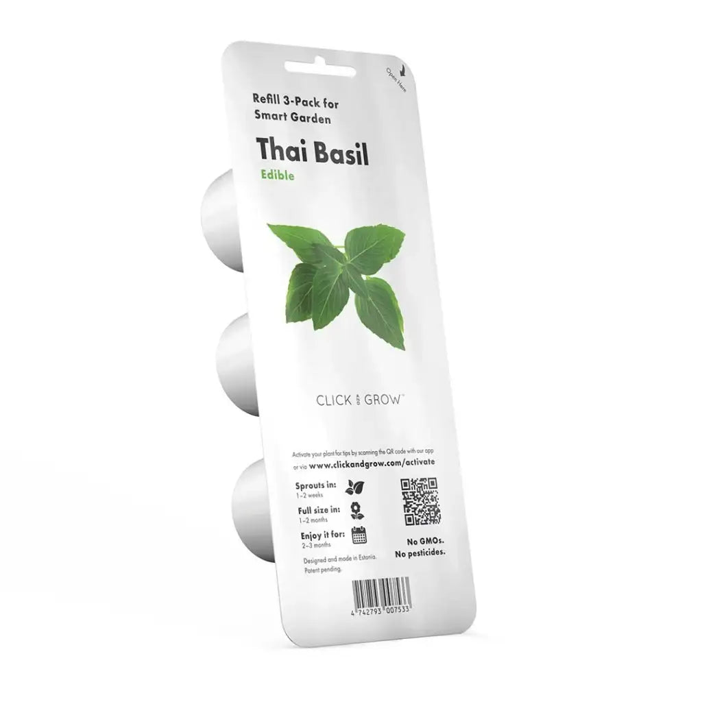 Click & Grow - Smart Garden Refill Thai Basil - Starter do Uprawy z Nasionami - Bazylia Tajska