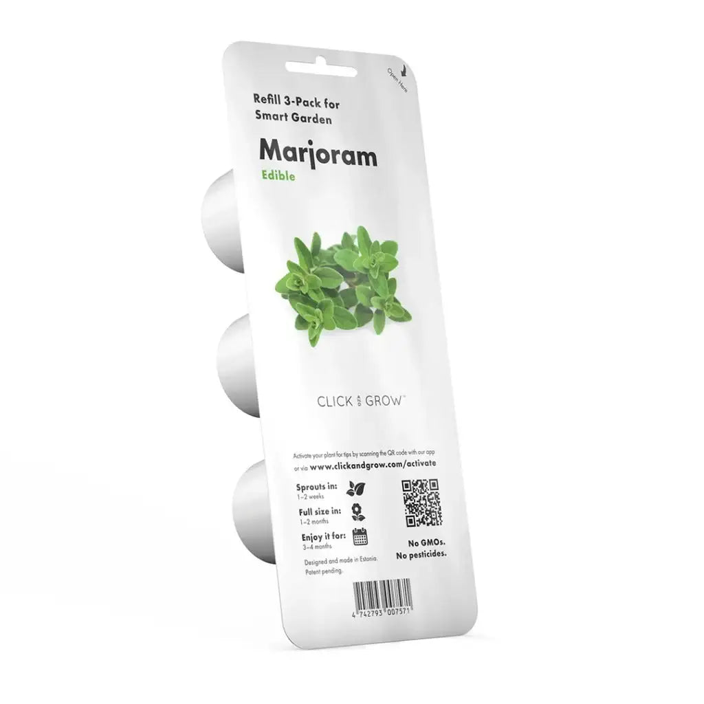 Click & Grow - Smart Garden Refill Marjoram - Starter do Uprawy z Nasionami - Majeranek Ogrodowy