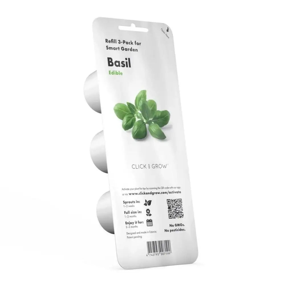Click & Grow - Smart Garden Refill Basil - Starter do Uprawy z Nasionami - Bazylia