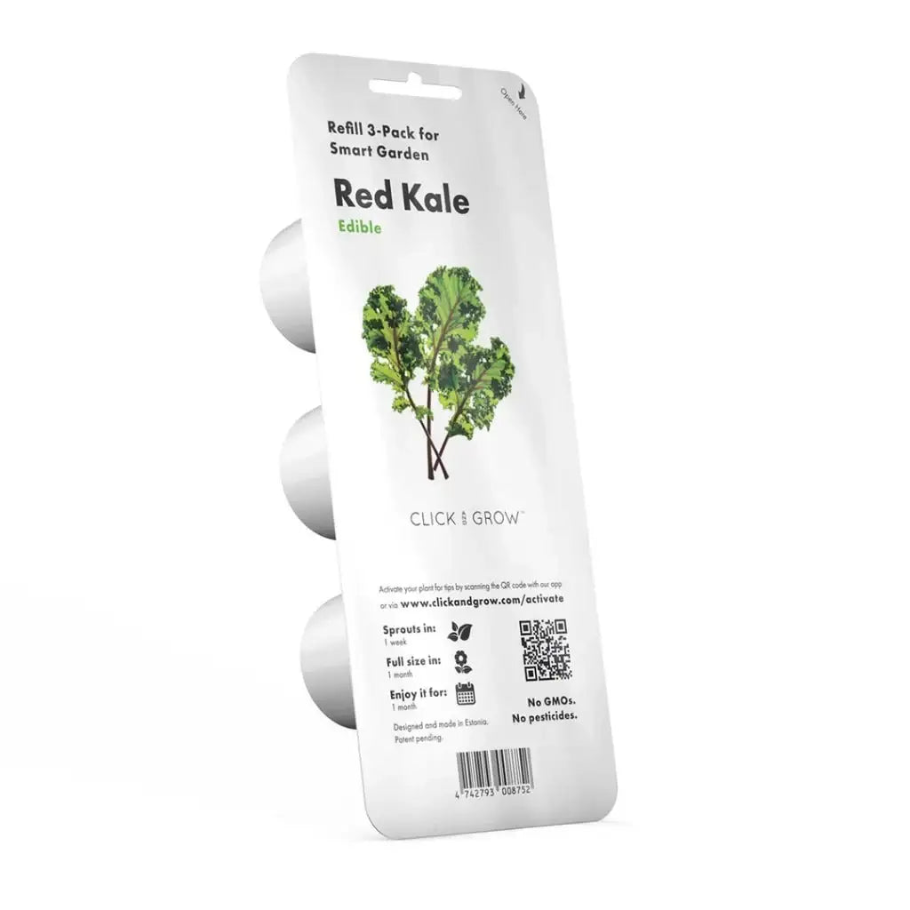 Click & Grow - Smart Garden Refill Red Kale - Starter do Uprawy z Nasionami - Czerwony Jarmuż