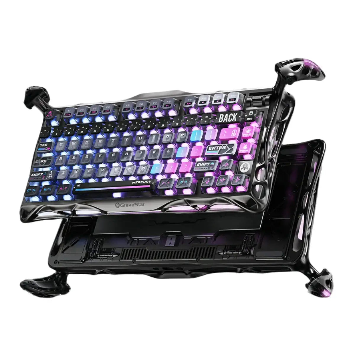 GravaStar - Mercury K1 Pro Special Edition Cyberpunk Wireless Mechanical Keyboard - Bezprzewodowa Klawiatura Mechaniczna