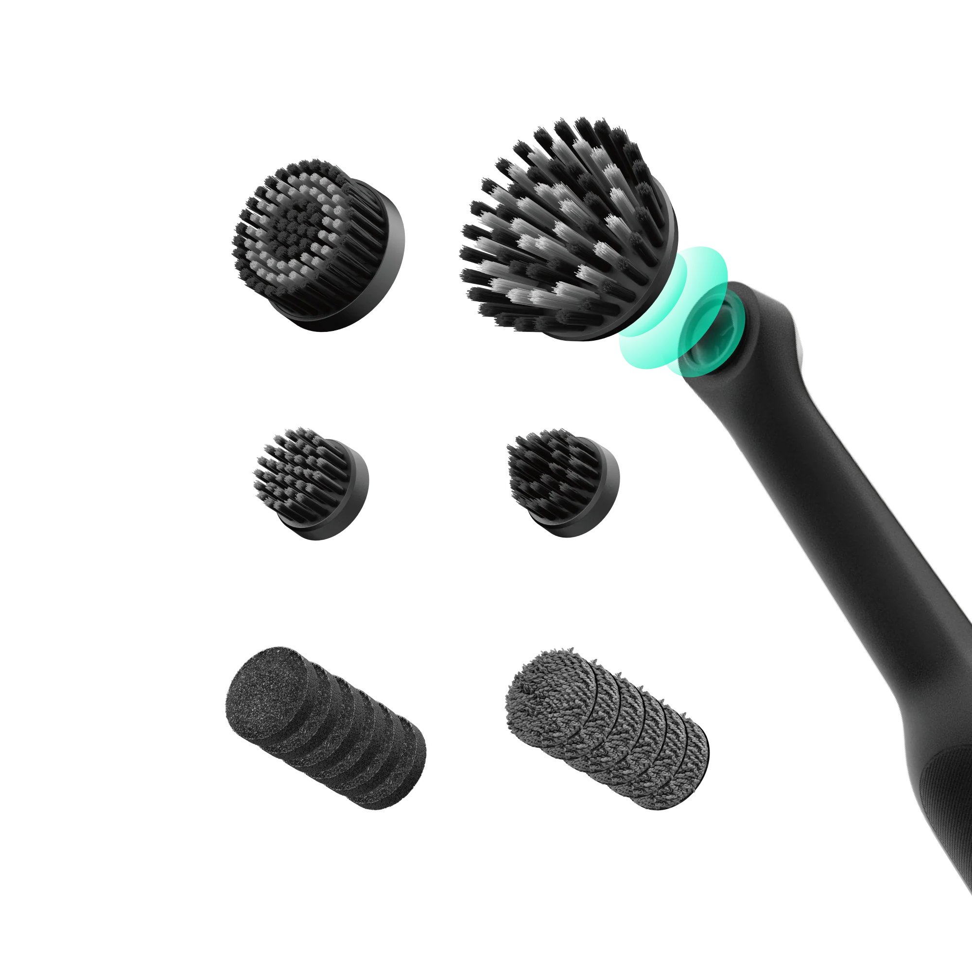 HOTO - Wand Cordless Spin Scrubber 12-Piece Ultimate Kit - Wielofunkcyjna Szczotka Elektryczna z Zestawem Końcówek