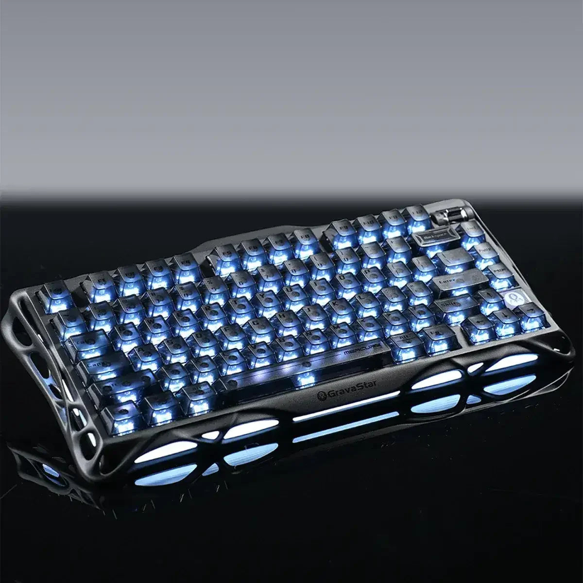 GravaStar - Mercury K1 Stealth Black Wireless Mechanical Keyboard - Bezprzewodowa Klawiatura Mechaniczna