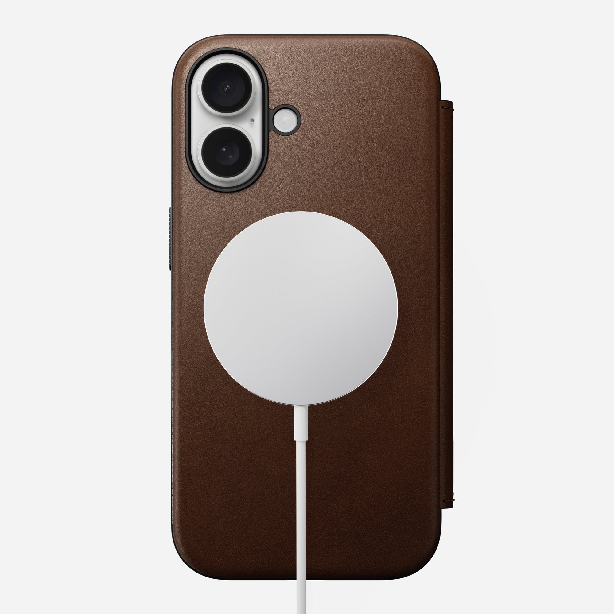 Nomad – Modern Leather Folio for iPhone 16 with MagSafe - Skórzane Etui na iPhone z MagSafe