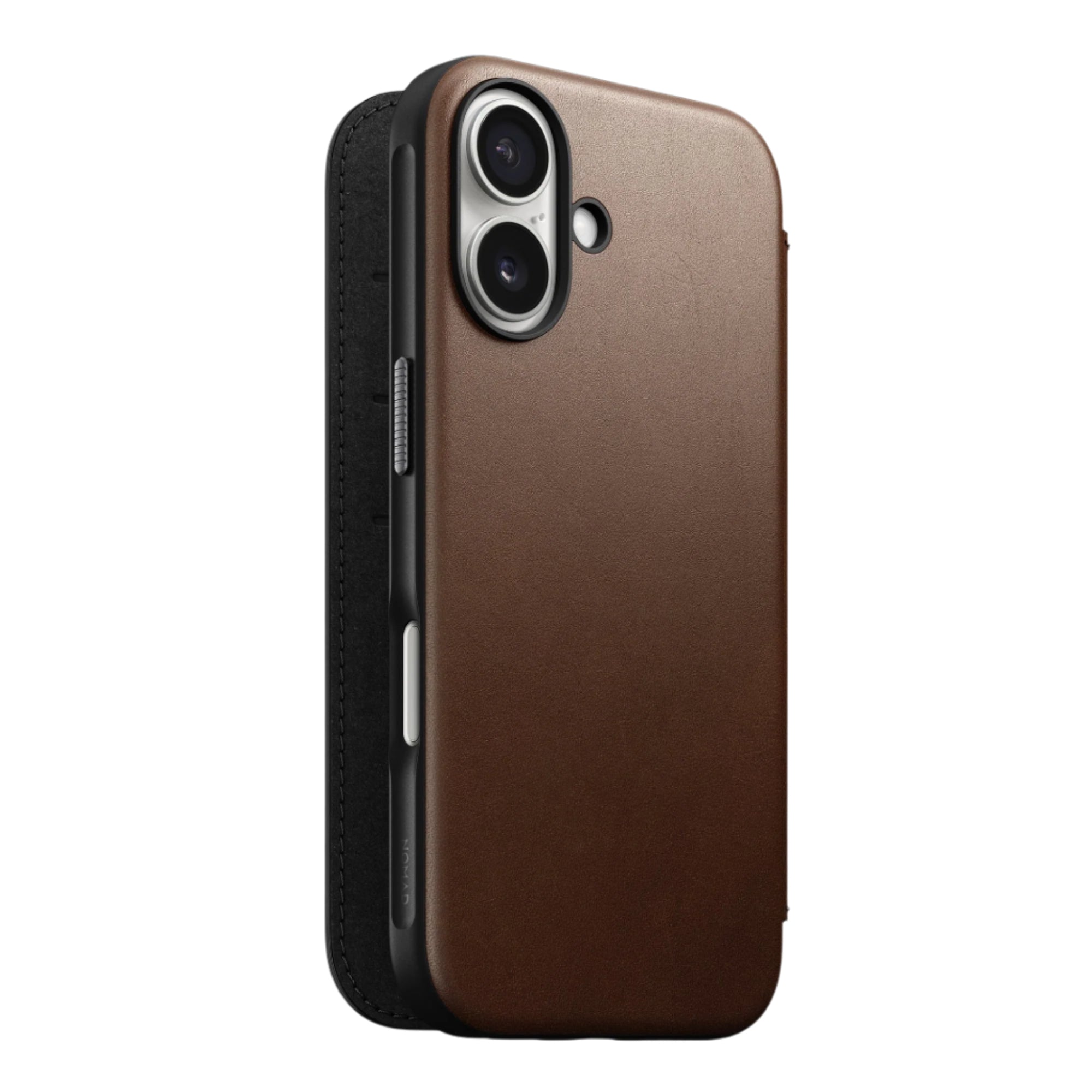 Nomad – Modern Leather Folio for iPhone 16 with MagSafe - Skórzane Etui na iPhone z MagSafe