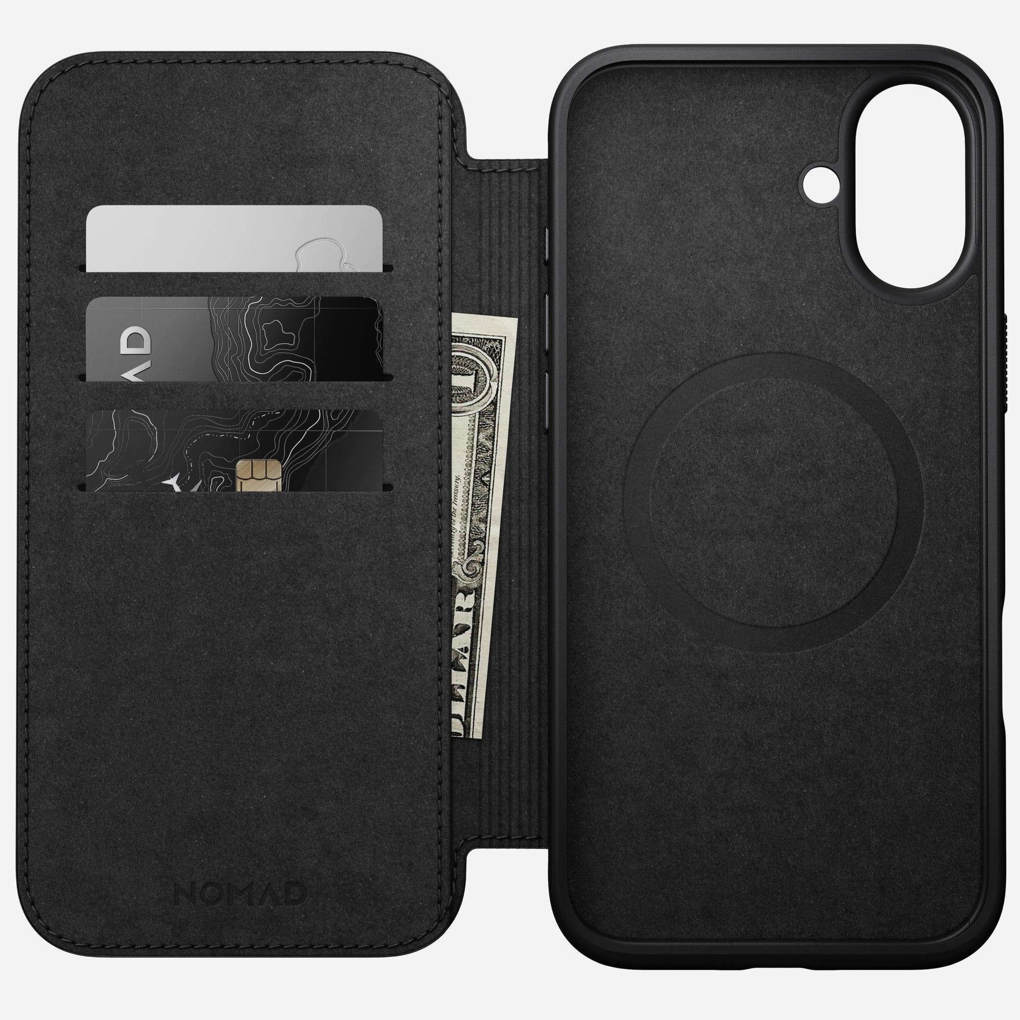 Nomad – Modern Leather Folio for iPhone 16 with MagSafe - Skórzane Etui na iPhone z MagSafe