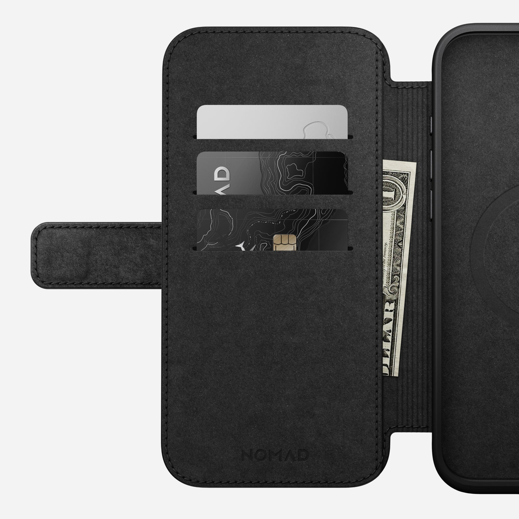 Nomad – Modern Leather Folio for iPhone 16 with MagSafe - Skórzane Etui na iPhone z MagSafe