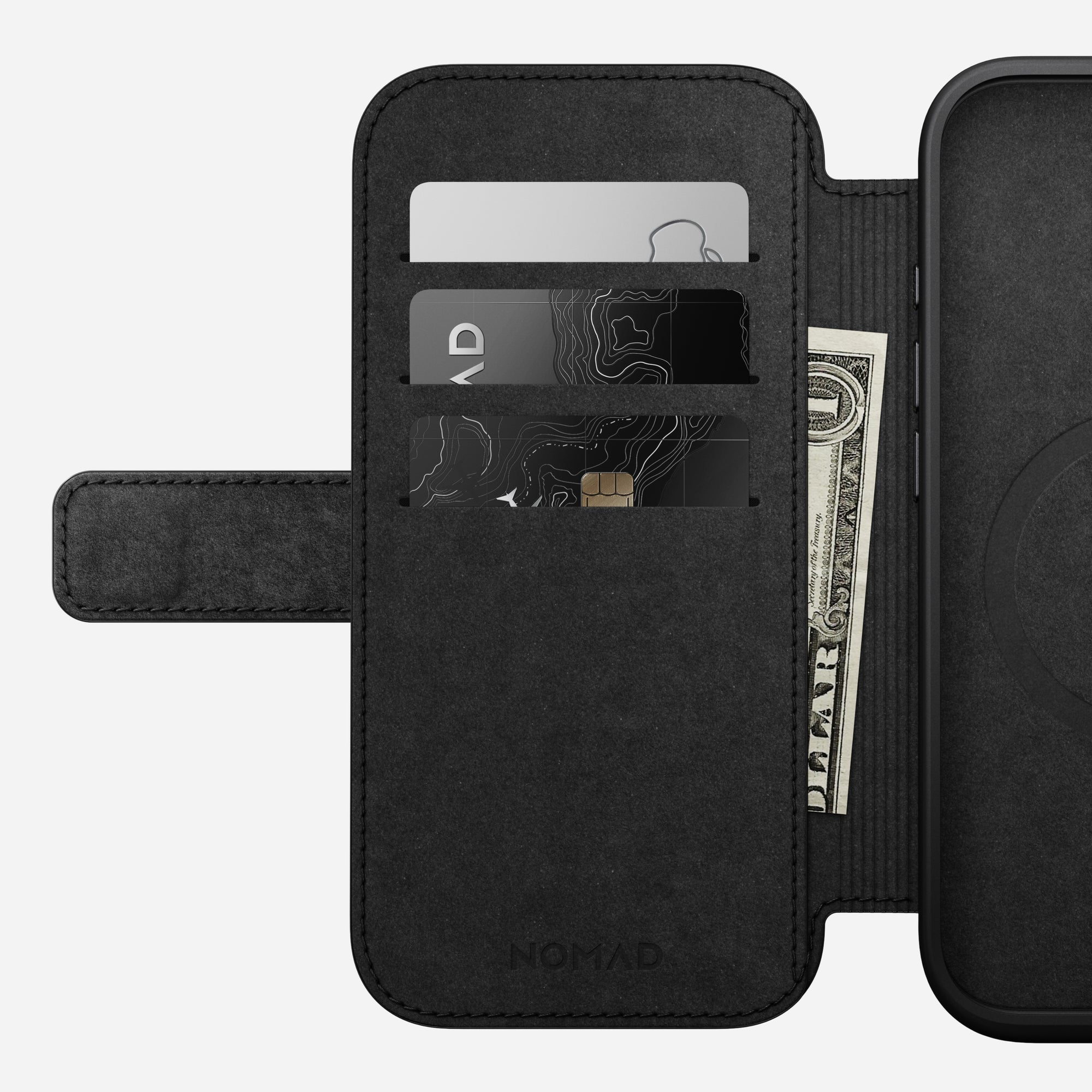 Nomad – Modern Leather Folio for iPhone 16 with MagSafe - Skórzane Etui na iPhone z MagSafe