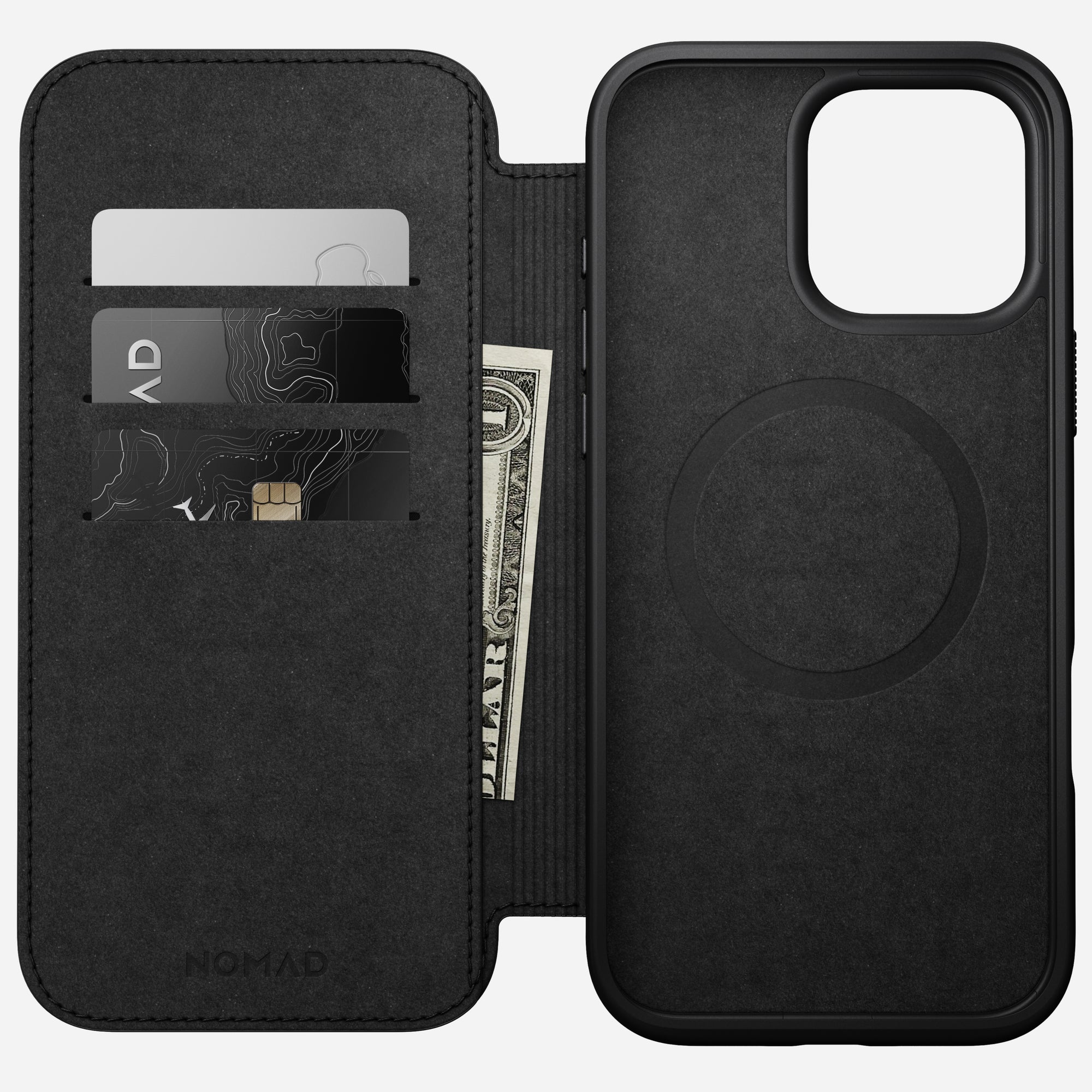 Nomad – Modern Leather Folio for iPhone 16 with MagSafe - Skórzane Etui na iPhone z MagSafe