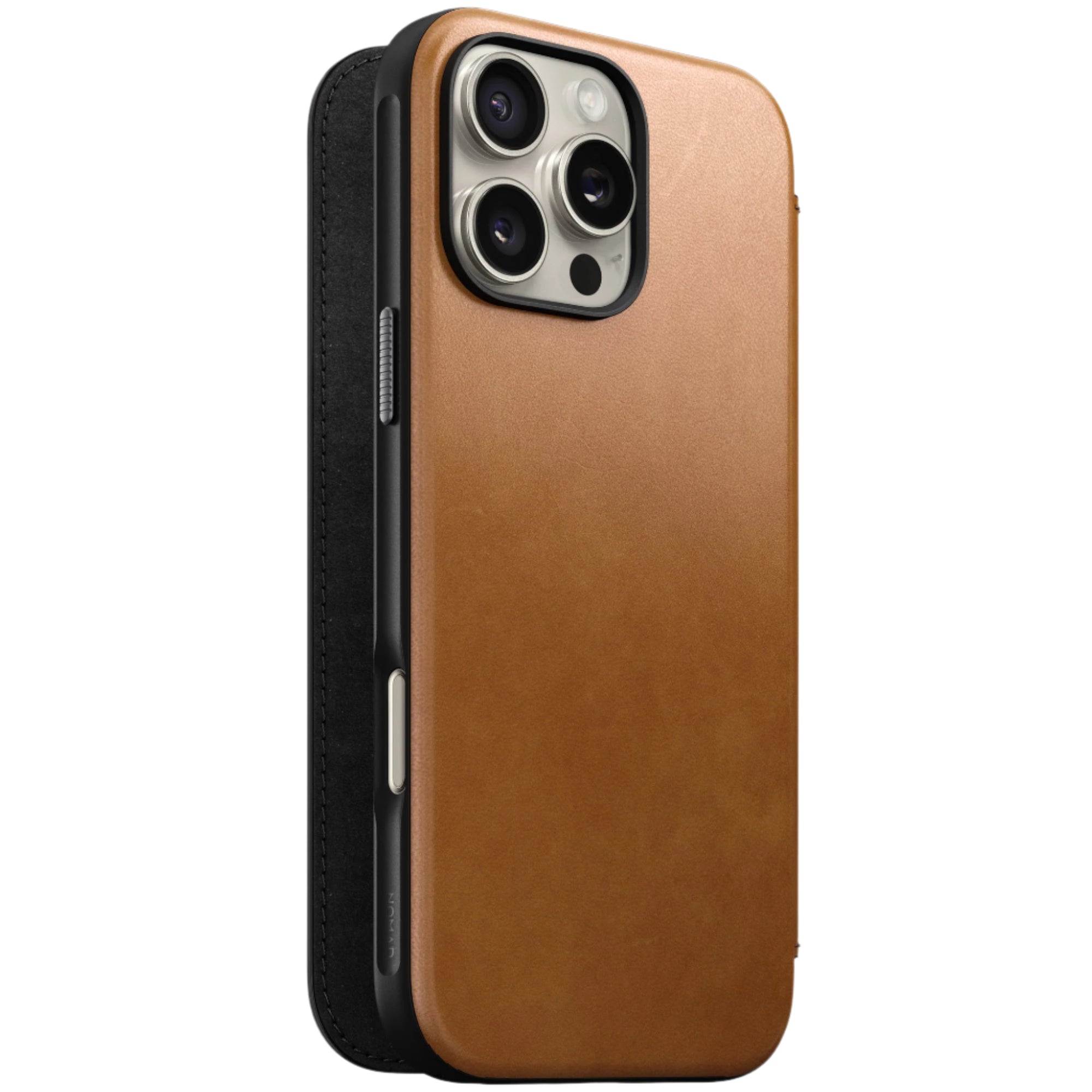 Nomad – Modern Leather Folio for iPhone 16 with MagSafe - Skórzane Etui na iPhone z MagSafe