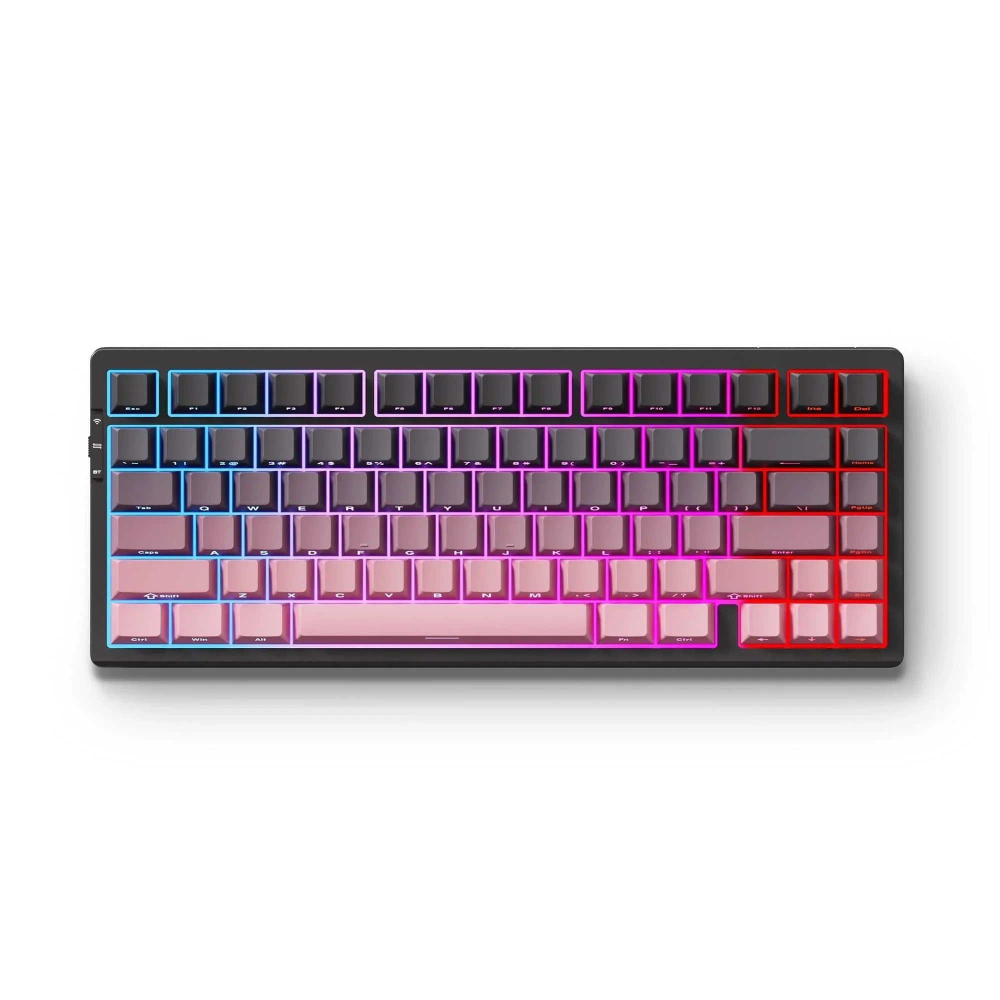 MCHOSE - G75 Pro Tri-Mode Black Pink - Bezprzewodowa Klawiatura Mechaniczna