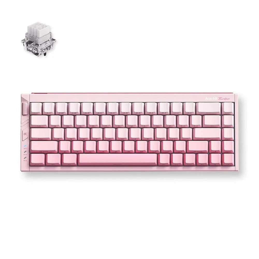 MCHOSE - Ace 68 Turbo Full-Aluminium HE Keyboard Peachy Pink - Klawiatura Magnetyczna