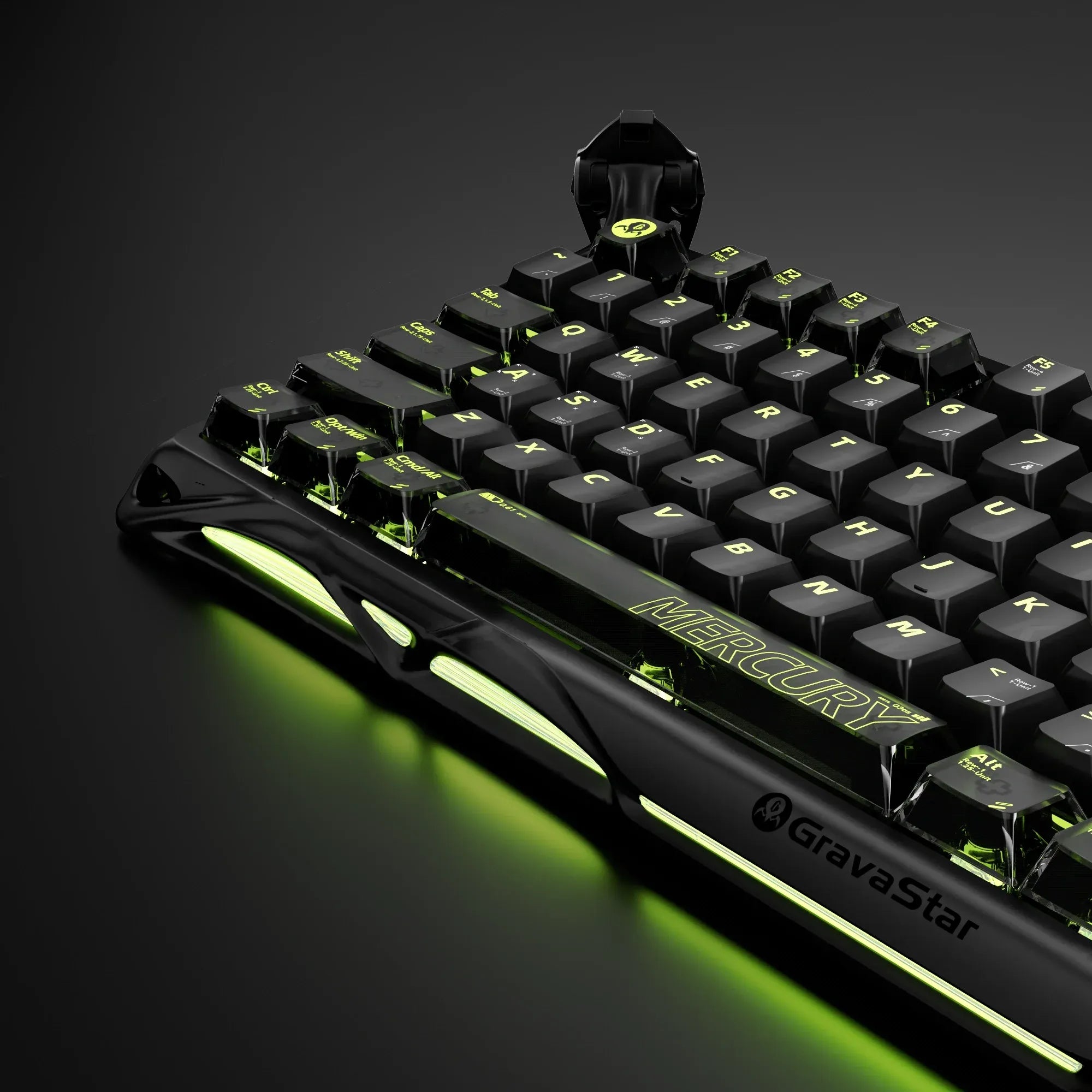 GravaStar - Mercury K98 Pro Phantom Black - Bezprzewodowa Klawiatura Mechaniczna