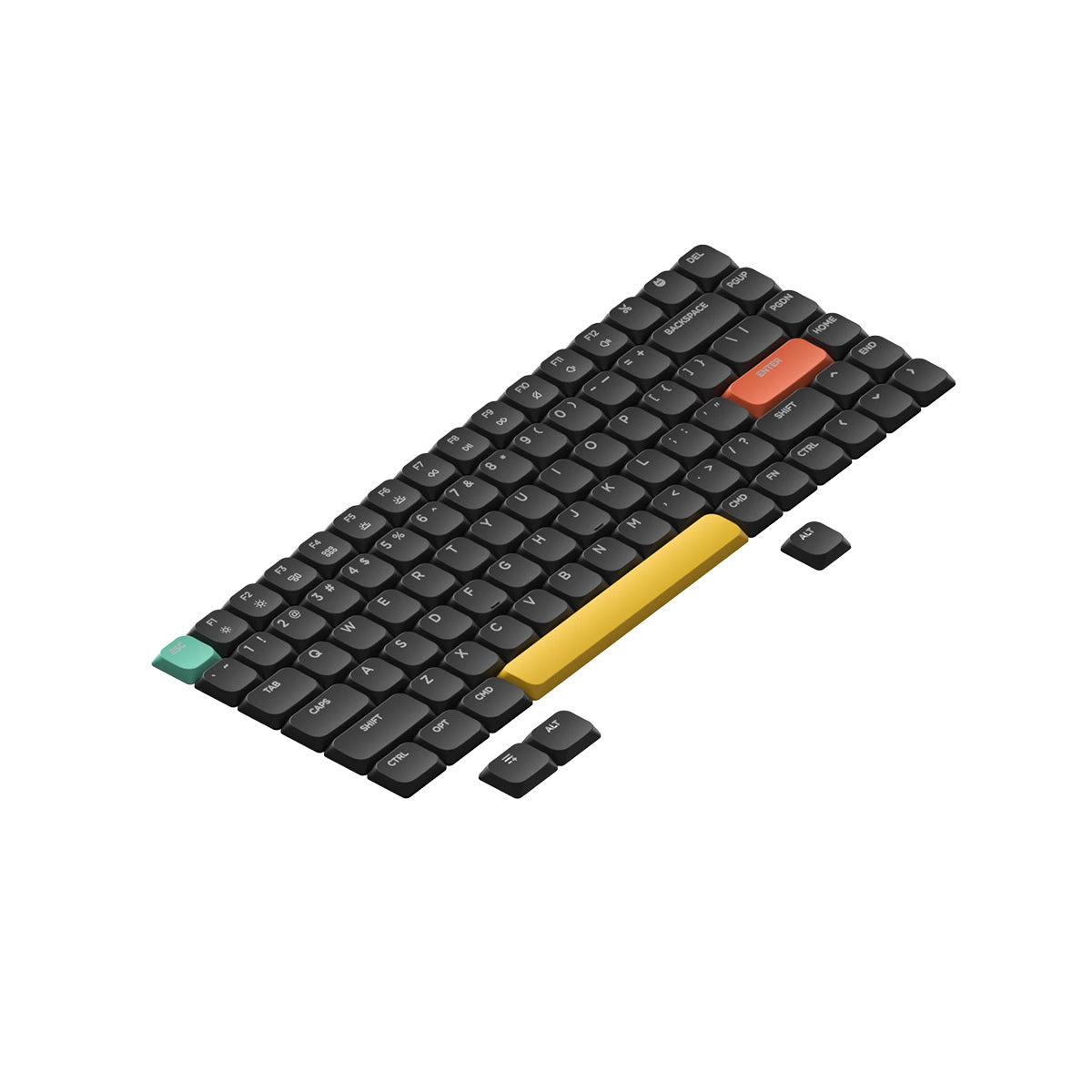 Nuphy - nSA Shine-through ABS Keycaps - Nasadki do klawiatury niskoprofilowej