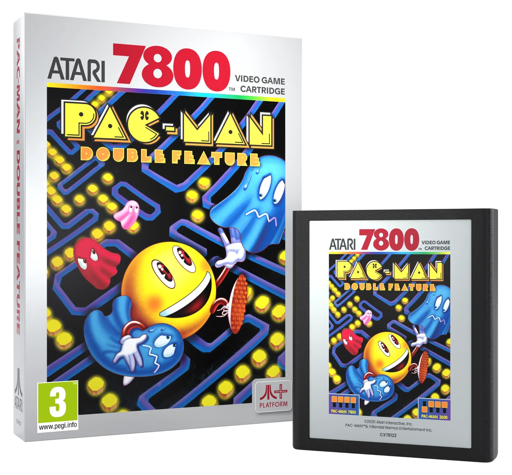 Atari - PAC-MAN: Double Feature 7800 - Zestaw Gier Retro
