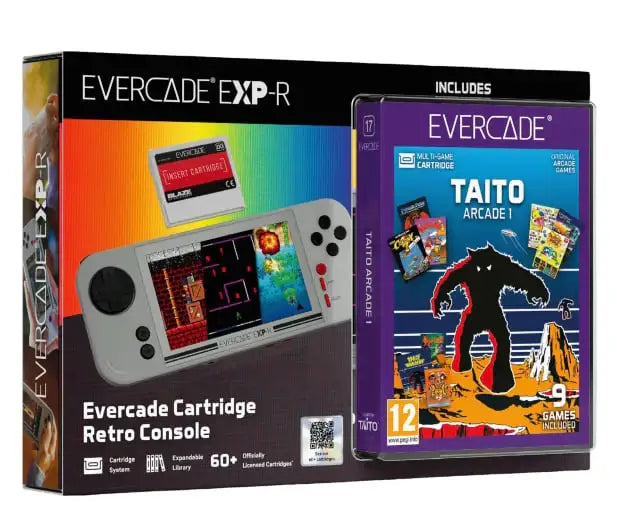 Evercade - EXP-R Retro Console + Taito Arcade 1 - Przenośna Konsola Retro