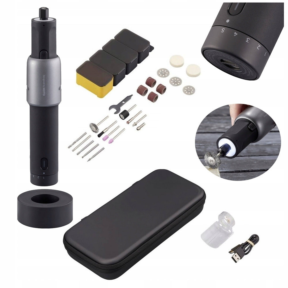 HOTO - 35in1 Rotary Tool Kit - Szlifierka Wielofunkcyjna z Zestawem Akcesoriów