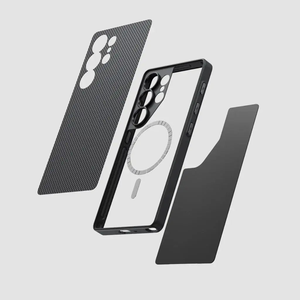 Pitaka - Samsung Galaxy S25 Ultra PinButton Case - Ultra Cienkie Etui na Samsunga Galaxy S25 Ultra