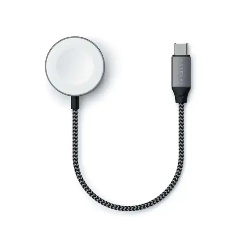 Magnetyczny kabel USB-C do ładowania bezprzewodowego, oplatany przewód, akcesorium biurowe