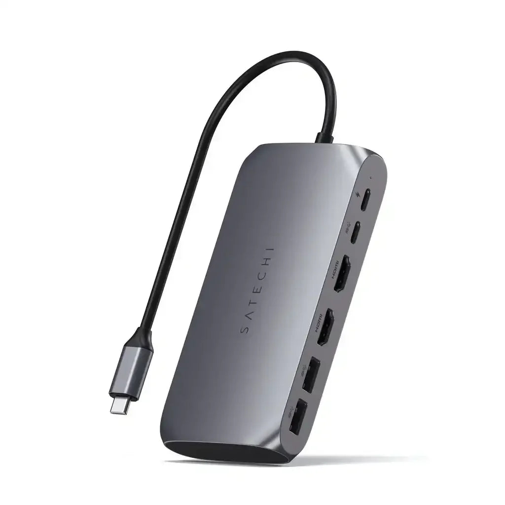 Adapter USB-C do laptopa z wieloma portami HDMI, USB i czytnikiem kart