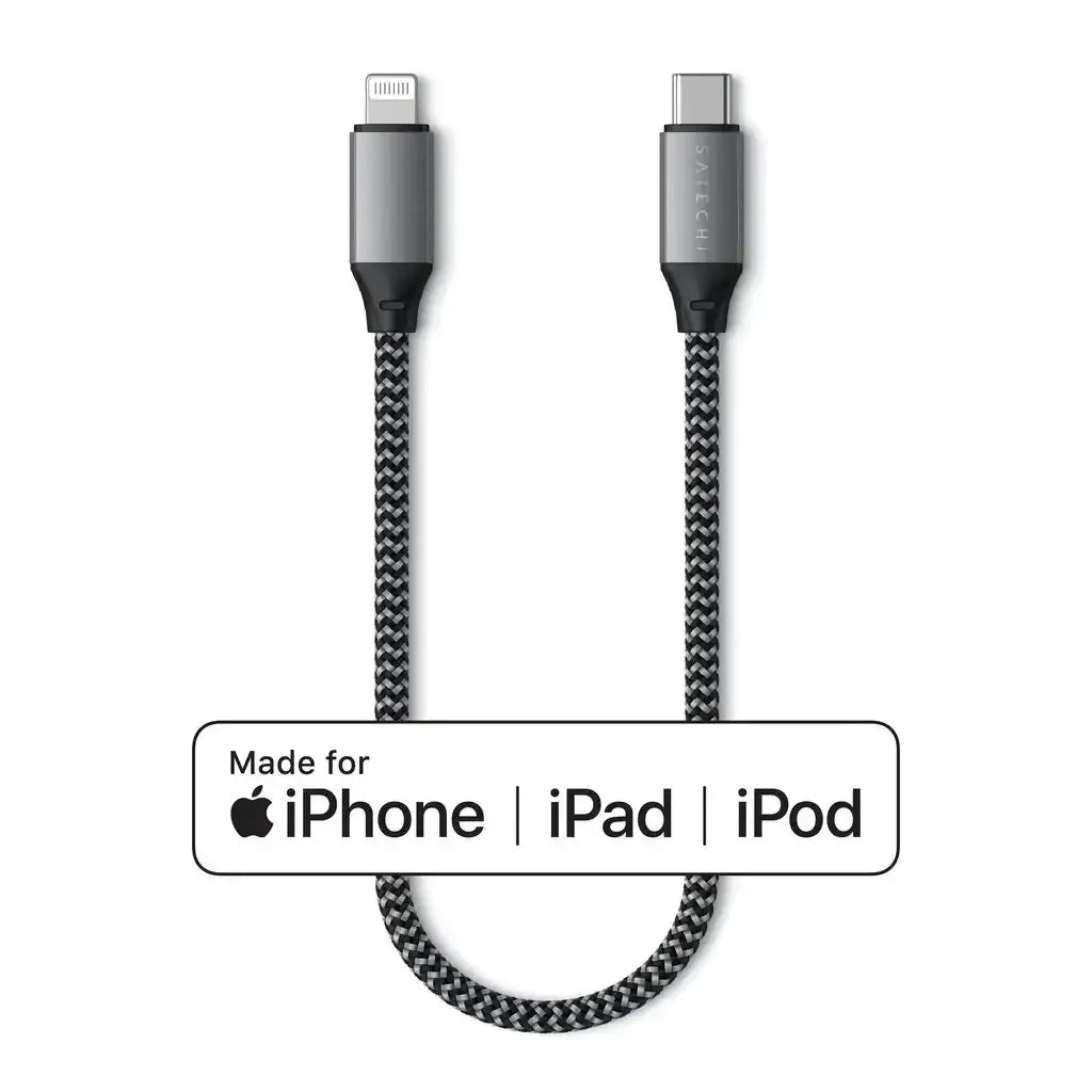 Przewód USB-C do Lightning w oplocie, 10 cali, do iPhone, iPad, iPod, akcesoria biurowe