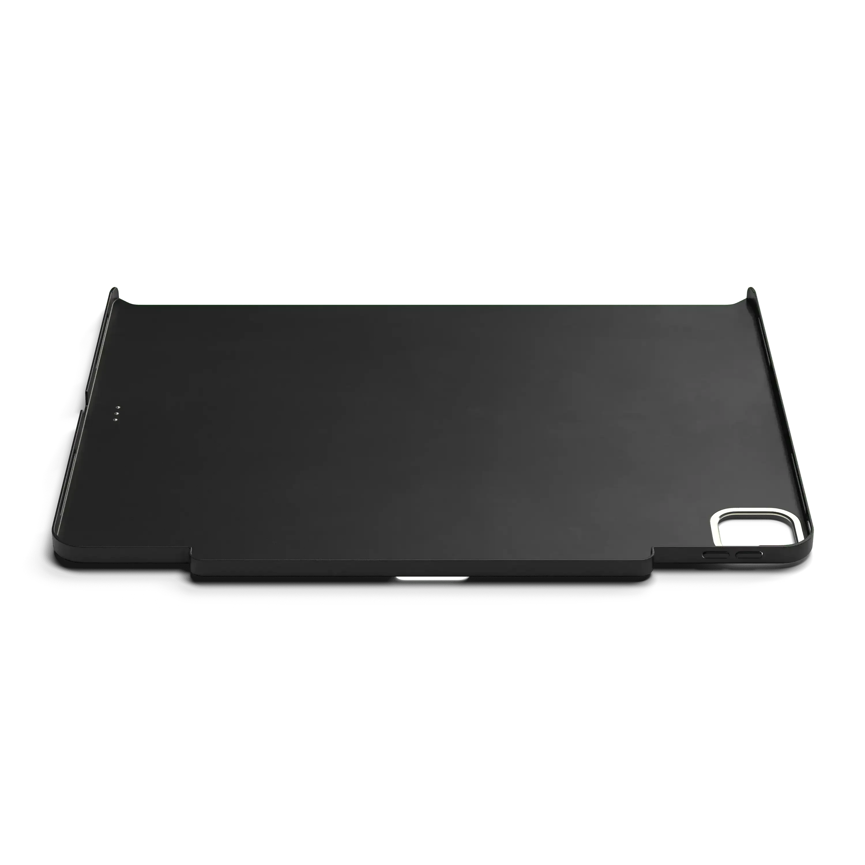 Czarna magnetyczna obudowa z wegańskiej skóry do iPad Pro z wycięciem na kamerę