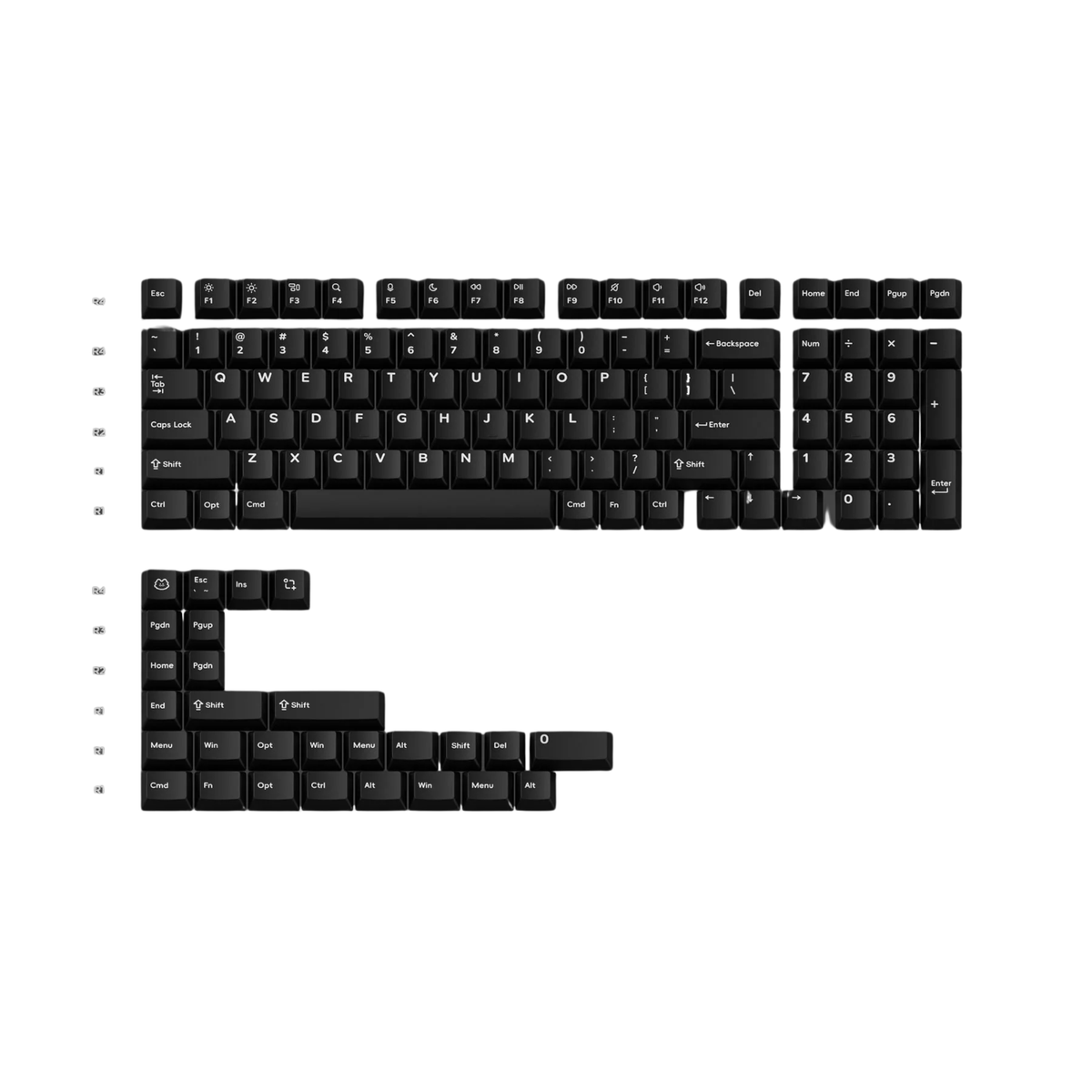 NuPhy - BOW & WOB Berry Profile Dye-Sub PBT Keycaps - Zestaw Keycapów