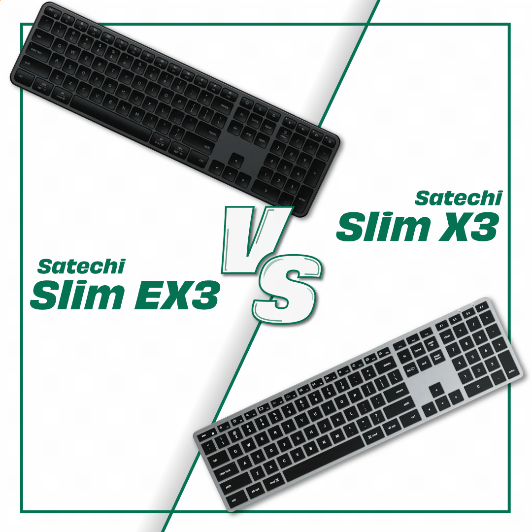 Satechi Slim EX3 vs Satechi Slim X3 - porównanie bezprzewodowych klawiatur
