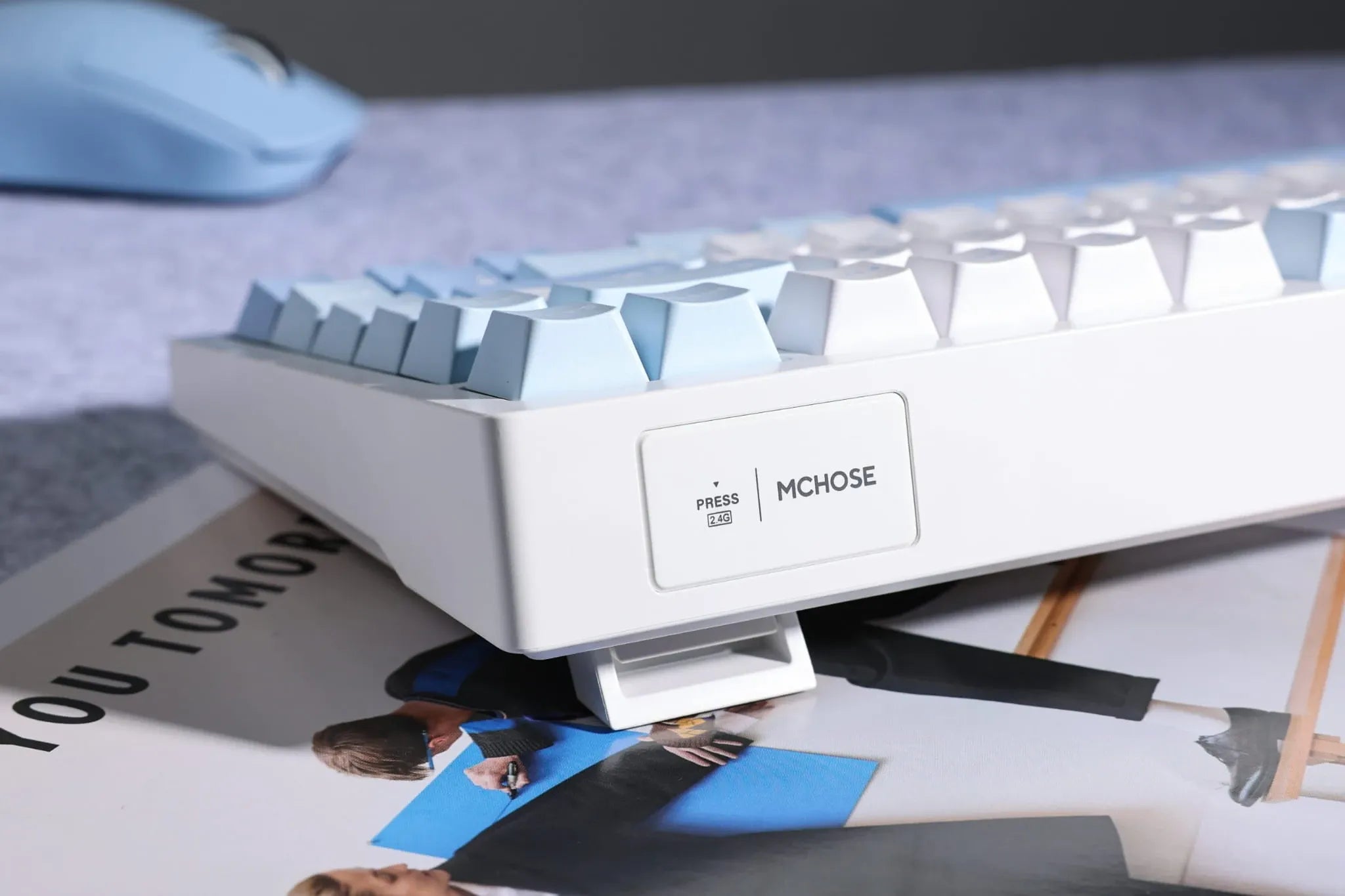 MCHOSE - G75 Pro Tri-Mode Blue - Bezprzewodowa Klawiatura Mechaniczna