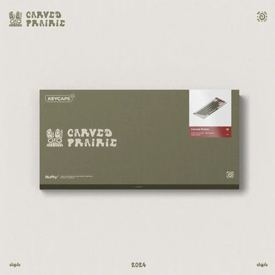 Pudełko keycapów Carved Prairie do klawiatury mechanicznej, minimalistyczny design