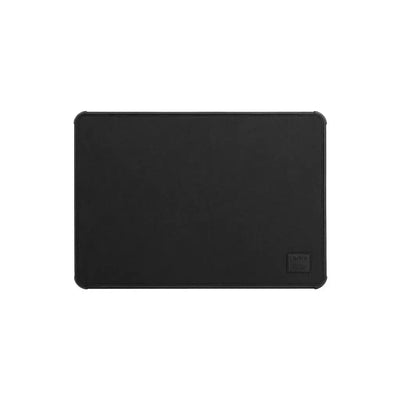 Czarna podkładka na biurko, prostokątna mata do klawiatury i akcesoriów, minimalistyczny design