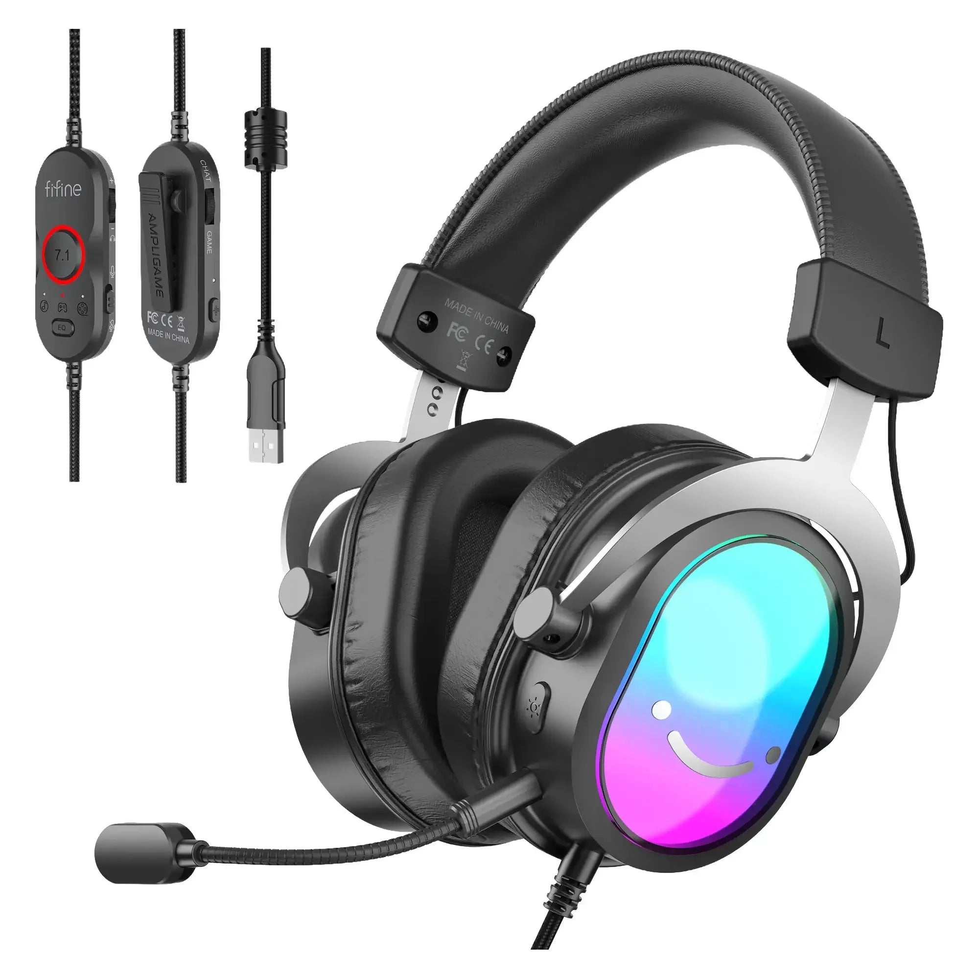 Fifine - AmpliGame - H16 Gaming Headset for PC - Słuchawki Gamingowe z Mikrofonem Przewodowe