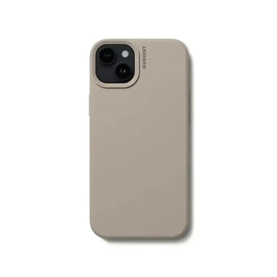 Beżowe etui ochronne do smartfona, minimalistyczny design, akcesoria biurowe