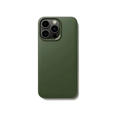 Zielone etui na smartfona, minimalistyczne, ochrona telefonu, akcesoria biurowe