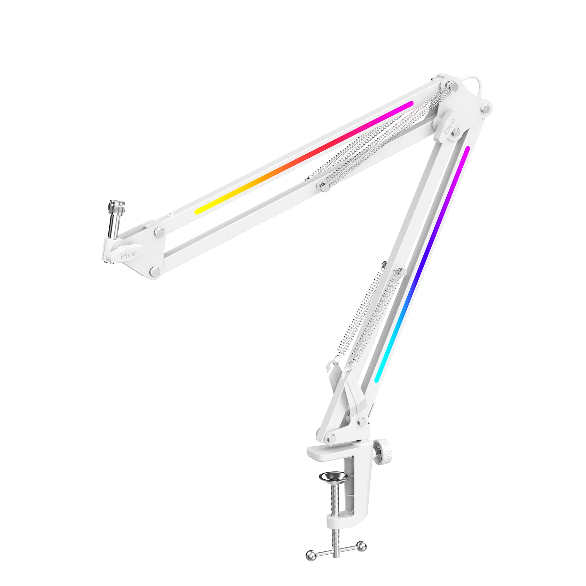 Fifine - AmpliGame - BM38 RGB Microphone Boom Arm Stand - Statyw Biurkowy do Mikrofonu
