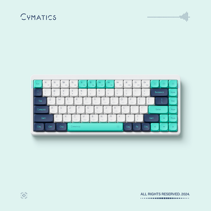 NuPhy - Cymatics nSA Profile Dye-sub PBT Keycaps - Niskoprofilowe Nasadki do Klawiatury