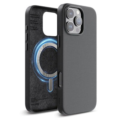 Czarny case MagSafe na iPhone 15 Pro Max, nowoczesne etui ochronne do smartfona