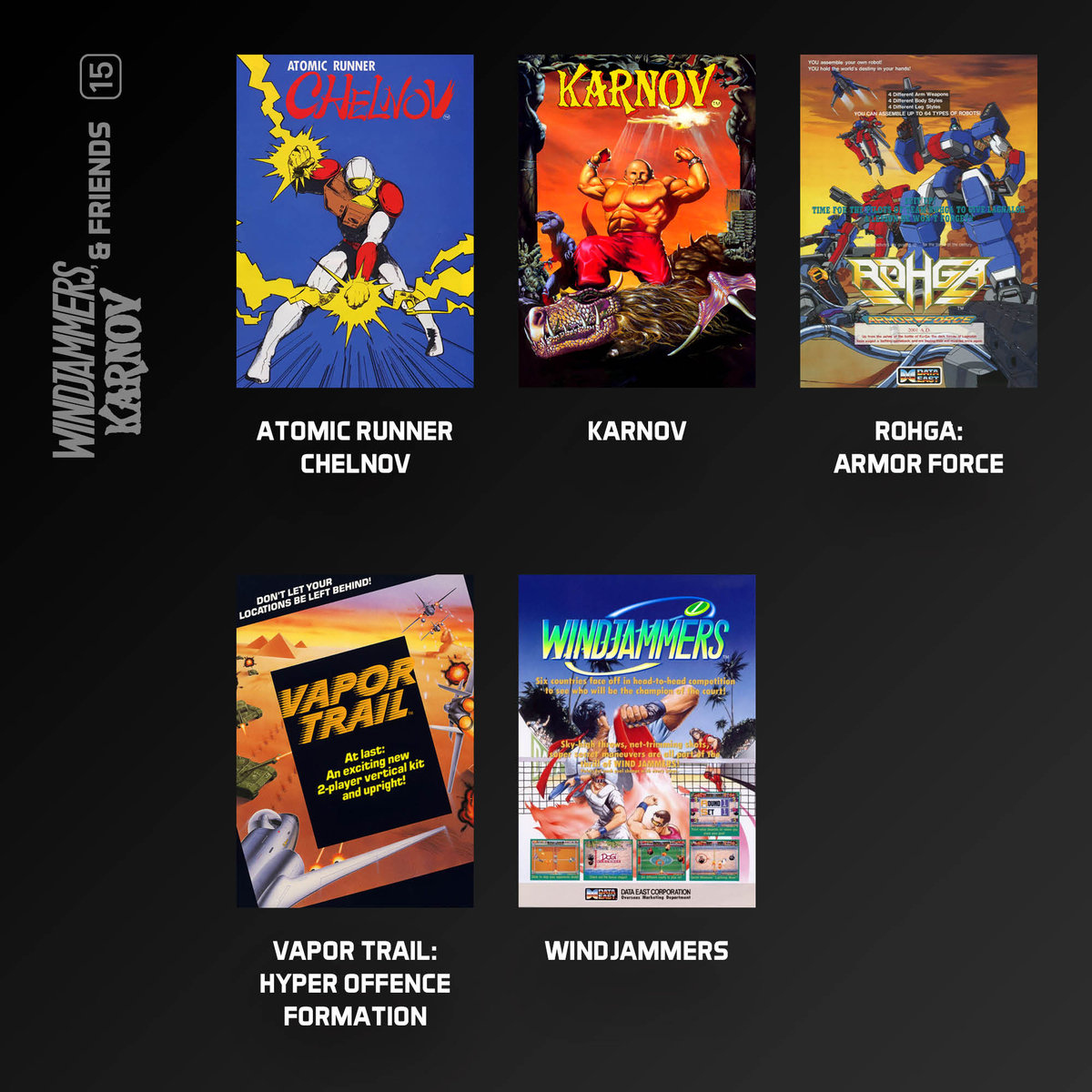 Evercade - Windjammers, Karnov & Friends - Zestaw Gier Retro