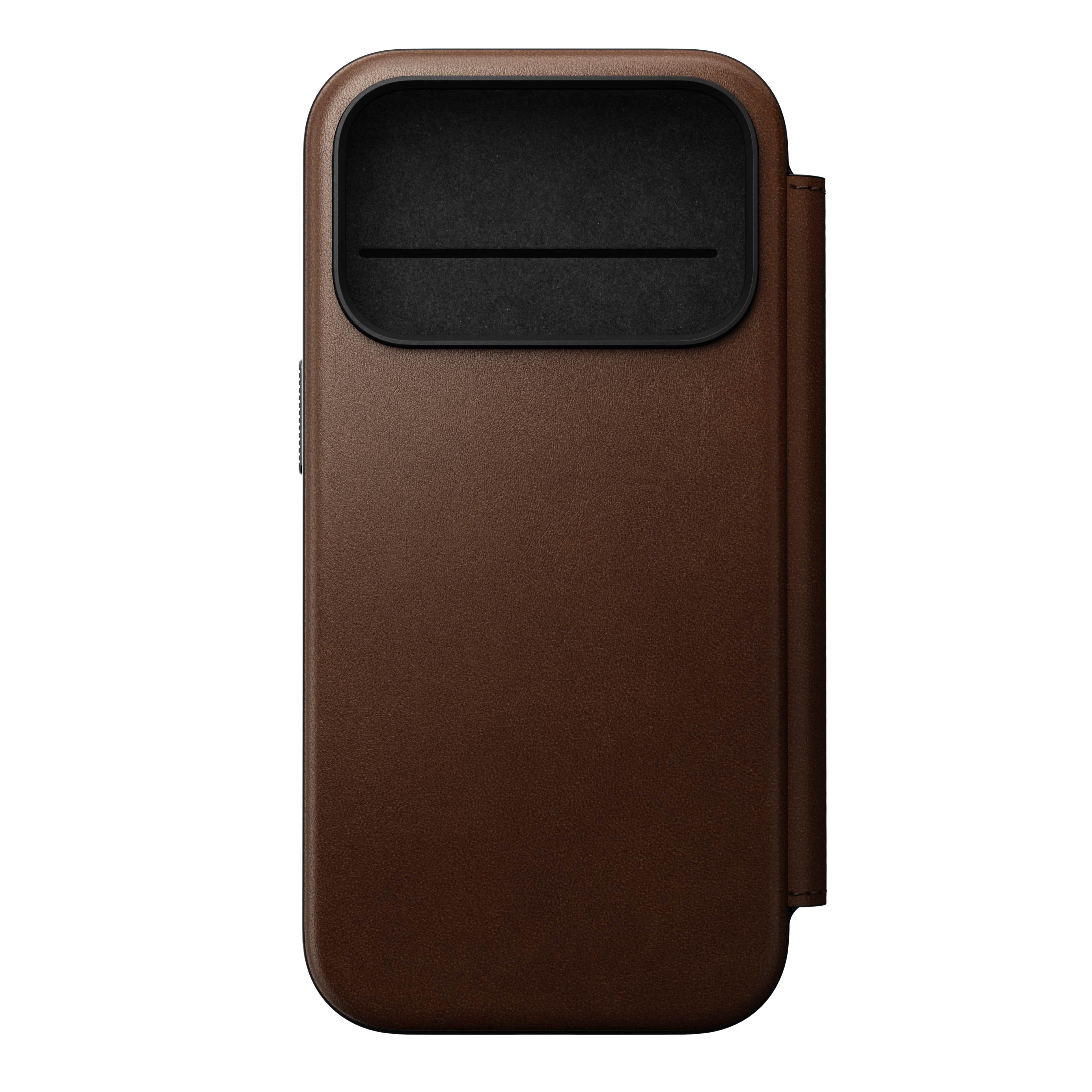 Nomad – Modern Leather Folio for iPhone 17/Pro/Pro Max with MagSafe - Skórzane Etui z MagSafe