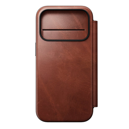 Nomad – Modern Leather Folio for iPhone 17/Pro/Pro Max with MagSafe - Skórzane Etui z MagSafe