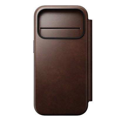 Nomad – Modern Leather Folio for iPhone 17/Pro/Pro Max with MagSafe - Skórzane Etui z MagSafe
