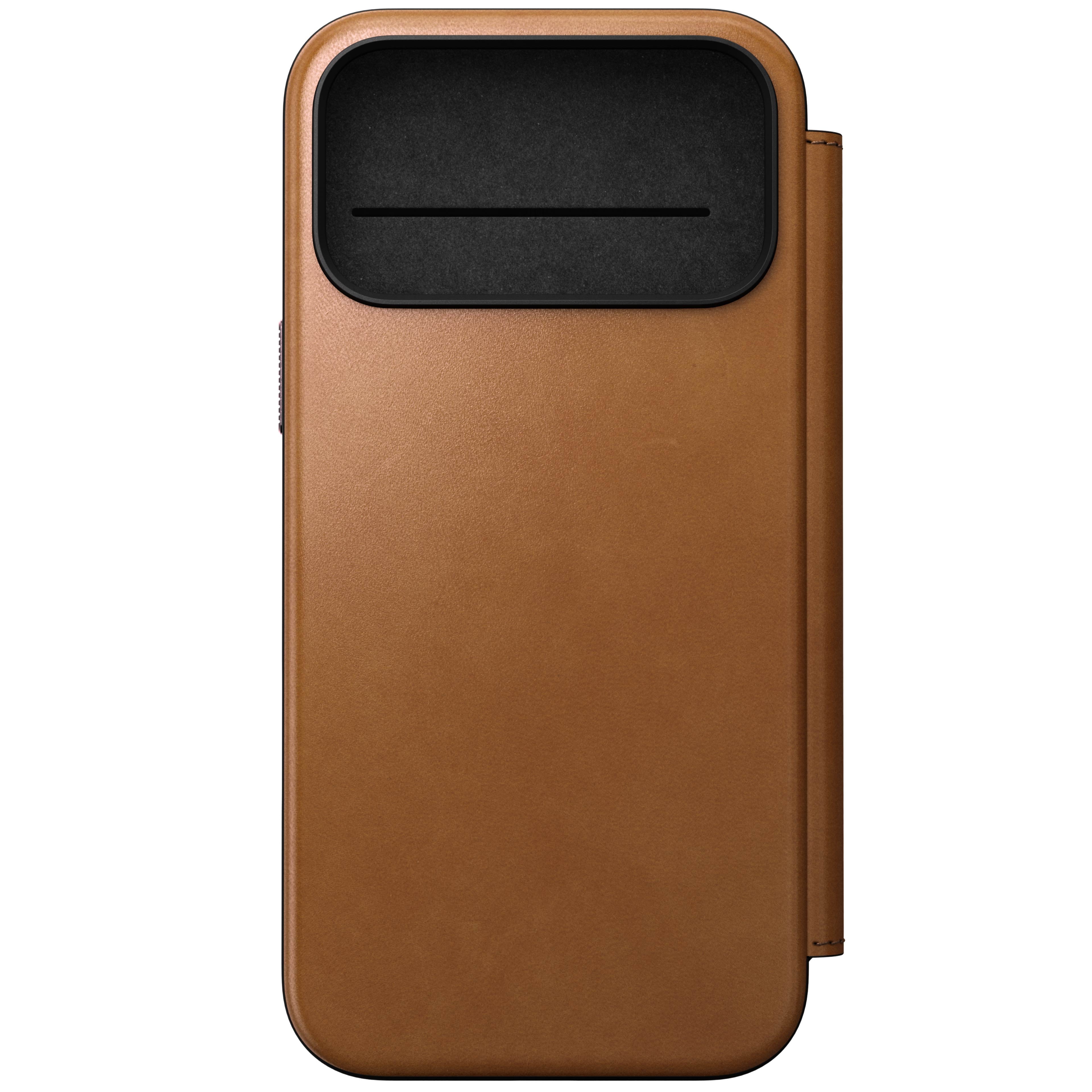 Nomad – Modern Leather Folio for iPhone 17/Pro/Pro Max with MagSafe - Skórzane Etui z MagSafe