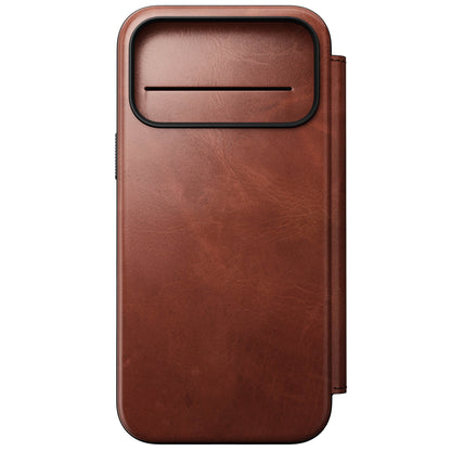 Nomad – Modern Leather Folio for iPhone 17/Pro/Pro Max with MagSafe - Skórzane Etui z MagSafe
