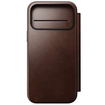 Nomad – Modern Leather Folio for iPhone 17/Pro/Pro Max with MagSafe - Skórzane Etui z MagSafe