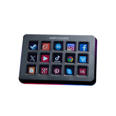 Fifine - AmpliGame - D6 Stream Controller Deck with RGB - Panel Streamingowy z RGB